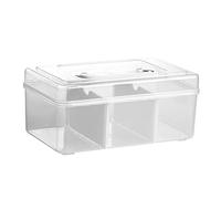 CALLARON Portable Medicine Box Compartments for Medication Storage and Organization for Family Emergency Cases and Daily Use