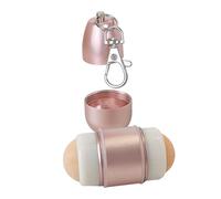 CALLARON Portable Oil Absorbing Volcanic Stone Roller Compact Face Massager Tool for Oily Skin Convenient Keychain Design for Go Use Easy to Clean with Detachable Stone Ball