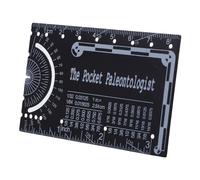 CALLARON Portable Pocket Engineer Ruler with Compact Metric Protractor and Metal Scale, Rapid Measurement Reading Tool Made of Sturdy Iron for Verification Tasks in Demanding Environments