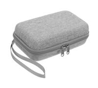 CALLARON Portable Small Travel Makeup Case Lightweight Cosmetic Organizer with Spacious Compartments for Lipsticks Blush and Skincare Stylish Grey Mini Suitcase for Professional Use and