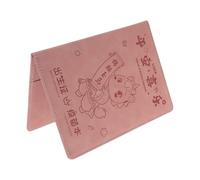 CALLARON Pu Pink Birth Certificate Holder Multiple Labeled Pockets for User-Friendly Categorization and Comprehensive Document Management, for New Parents and Safe Deposit Storage