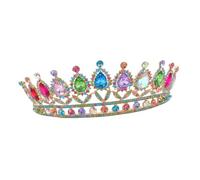 CALLARON Queen Crown Glass Crystal Princess Tiaras Headband Wedding Bridal Hair Accessories Birthday Prom Pageant Party Coming Of Age Ceremony Photo Props