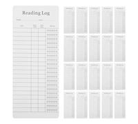 CALLARON Reading Tracker Bookmarks to Organize Readings and Record Start and End Dates 30pcs Stylish Coated Paper Library Cards for Book Lovers and Book Club Members for Homes and Offices