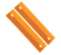 CALLARON Rectangular Highway Reflective Marker 2Pcs Rustproof Road Safety Reflectors for Guardrails Driveways Nighttime Road Boundary Markers