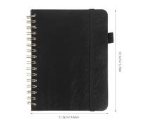 CALLARON Refillable A6 Softcover Password Organizer Notebook with Alphabetical Tabs and Pen Loop, Spiral Bound Address Book Binder for Work and Personal Use
