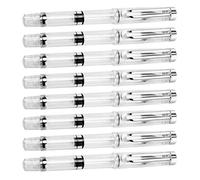 CALLARON Refillable Fountain Brush Pen Set 8pcs with Flexible Nib for Comfortable Writing, Plastic Material Pens Suitable for Journaling and Artist Projects