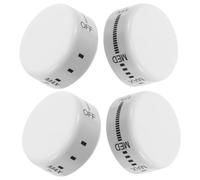 CALLARON Refrigerator Temperature Control 4pcs White Thermostat Knobs with Markings for Accuracy, Universal Compatibility for Refrigerator and Mini Fridge