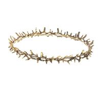 CALLARON Renaissance Thorn Crown Headpiece Party Tiara for Women and Men Gold Medieval Cosplay Accessory for Prom and Renaissance Fair