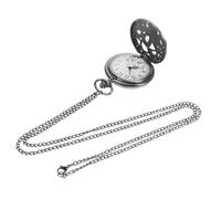CALLARON Retro Pocket Watch Large Arabic Numbers Bronze Pocket Watch Keychain Vintage