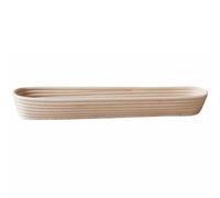 CALLARON Reusable Long Bread Basket Made of Natural Vine Material for Making Bread Hand Washable Suitable for Experienced Bakers and Novices at Home Random Color