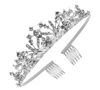 CALLARON Rhinestone Bridal Crown for Women Elegant Wedding Headband with Sparkling Gems Accessory for Brides Bridesmaids and Special Occasions Fashionable Hair Jewelry for Parties and Proms