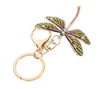 CALLARON Rhinestone Dragonfly Keychain Colorful Cute Keyring for Women Lightweight Decorative Accessory for Bags Purse and Car Keys Unique Idea for Occasion