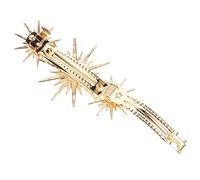 CALLARON Rhinestone Hair Clip for Women Spring Metal Hair Accessory Small Decorative Clip for Girls and Teens Sparkling Crystal Design for Everyday Use