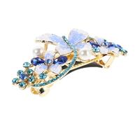 CALLARON Rhinestone Spring Hair Barrette Elegant Rhinestone Ponytail Holder for Women Versatile Hair Accessories for Casual and Formal Occasions Secure Grip with Dazzling Shine