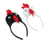 CALLARON Rooster Animal Headband Jungle Party Hairband for Costume Celebrations Easy Wear Performing Hairband Decoration for Birthday and Wild Animal Themes