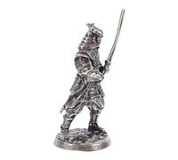 CALLARON Samurai Figure Statue Japanese Bushido Samurai Warrior Doll Cupronickel Miniature Decor Intricate Detailing Artistic Home Ornament Enthusiasts of Japanese History and Culture Home