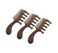 CALLARON Scalp Massage Comb Set 3pcs Wooden Wide Tooth Scalp Massager for Hair Growth Body Relaxation Wood Therapy Massage Tool Suitable for Ages
