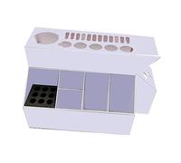 CALLARON Scissor Socket Box for Hairstylist Hair Dryer Holder Slip Material Bathroom Countertop Organizer for Hair Tools