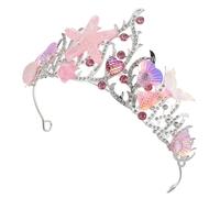 CALLARON Sea Ocean Mermaid Crown: Princess Seashell Headband Tiara Hair Accessory Sparkly Headpiece For Girls Women Birthday Party Decoration