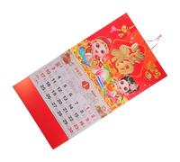 CALLARON Sheep Year Wall Hanging Calendar with Tear-off Pages and Ample Space for Jotting down Dates, Traditional Foil Elements and Vivid Sheep Motifs, for New Year Decoration