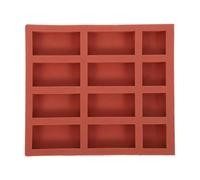 CALLARON Silicone Mini Bricks Mold for Crafting and DIY Projects with High Elasticity, Versatile Material Compatibility, Includes 8pcs Long and 4pcs Square Bricks, for Clay and Plaster Sand