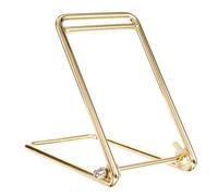 CALLARON Single Roll Ticket Dispenser for Table with Stable Base, Stainless Steel Movie Ticket Holder and Desk Organizer for Raffle and Event Use, Gold Color