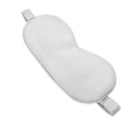 CALLARON Sleep Mask Women Men Silk Eye Mask Blindfold Adjustable Raised Nasal Bridge Momme Natural Grey