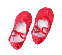 CALLARON Slip Ballet Shoes with Elastic Band Lightweight Yoga and Dancing Footwear for Adults and Red Non Slip Sole for Ballet Ballroom Jazz Modern Dance