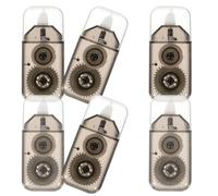 CALLARON Small Correction Tape and Dual Gear Construction 6pcs with Strong Adhesive Portable Writing Tapes for Office and School Season Decor, for Scrapbooks and Everyday Correction Tasks