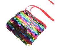 CALLARON Small Sequin Crossbody Bag with Single Shoulder Strap, Stylish Cotton Purse for Girls, Lightweight Wallet to Store Small Things and Keys, for Spring and Summer Outdoor Activities
