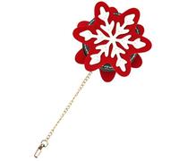 CALLARON Snowflake Bag Making Material Coin Bag Making Kit Unique Creative Style Red Pu Leather Alloy Safe Comfortable Use for DIY Lover Sewing Project
