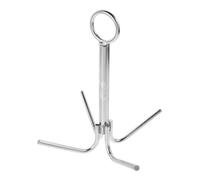 CALLARON Stainless Steel Four Claw Grapnel Anchor Hook for Boat and Canoe | Corrosion Resistant, Versatile Seabed Grip, Easy Installation, Silver Finish, for Docking on Shores and Bottoms