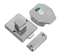 CALLARON Stainless Steel Public Toilet Partition Lock with Vacant/Occupied Indicator, Thickened Bolt Door Lock for Bathroom Privacy, Commercial Washroom Partition Hardware