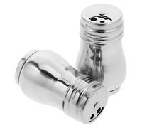CALLARON Stainless Steel Salt and Pepper Shakers Elegant Design 2pcs with Lid Mini Large Capacity Easy Dispensing Versatile Use for Home Kitchens