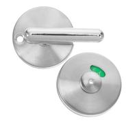 CALLARON Stainless Steel Toilet Indicator Privacy Bolt Door Lock for Public Restroom Partition, 304 Stainless Steel Privacy Handle Lock with Occupied/Vacant Indicator for Bathroom Stall