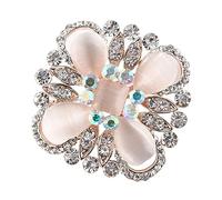CALLARON Stylish Rhinestone Cat Eye Brooch for Women Elegant Accessory for Sweaters Shawls and Dresses Friends and Loved Ones Chic Design and Craftsmanship