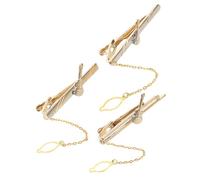 CALLARON Stylish Violin Guitar Tie Clips for Men Copper Decorative Necktie Clasp Accessories for Weddings Business Concerts Elegant Music Theme Polished Finish