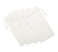 CALLARON Sublimation Blank Wine Bag 4Pcs Linen Drawstring 16X35.5Cm Wine Bottle Bags for Wedding Party Supplies Reusable