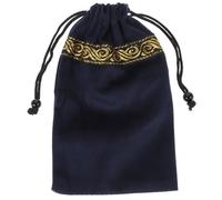 CALLARON Tarot and Navy Bag Closure Card Velvet with Storage Secure Sturdy Drawstring Stylish Tarot Card Holder for Divination Games