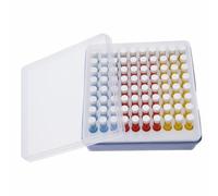CALLARON Test Tube Holder Sampling Tube Storage Box Reusable Centrifuge Rack for Laboratory Research Clinical and Educational Use Lightweight Test Organizer Case 5.71 X 5.71 X 2.17 in