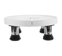 CALLARON Universal round Air Conditioner Base Stand with Versatile Shelf Adjustable Height Legs, Plastic Elevated Bracket Portable Home Appliance Base for Fridge or Washer