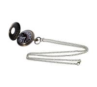 CALLARON Vintage Pocket Watch Necklace Mechanical Fob Pocket Watch Arabic Numerals Chain for Christmas Graduation Birthday