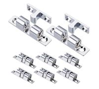 CALLARON wardrobe ball tension latch, door catches hardware, 8pcs Stainless Steel Roller Catch for Boat Cabinet and Closet, Minimize Rattling for Yacht Cupboard