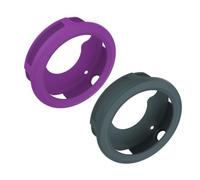 CALLARON Watch Case Cover Smart Watch Protective Cover 2 Pcs Silicone Shockproof Anti-fall Compatible for Garmin 3 Wristwatch Shell Frame Purple