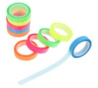 CALLARON Waterproof Fluorescent Sticky Tabs Tape 0.6cm X 5m, 20 Rolls Assorted Colors for Book Annotation, Reading Tabs and Notebook Marking in Office and School Supplies