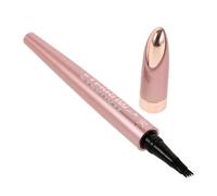 CALLARON Waterproof Microblading Eyebrow Pen 4-tip Precision Liquid Brow Pencil Dark Brown for Women Natural Look Tattoo Forked Brow Makeup
