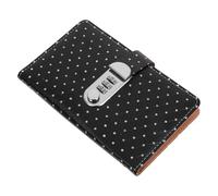 CALLARON Waterproof Pu Rhinestone Money Savings Challenge Book with Password Lock, Cash Binder for 100 Bills, Envelope Budgeting Planner for Home Finance Tracking and Expense Management