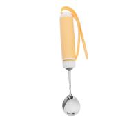 CALLARON Weak Hands Assistive Device Swivel Adaptive Spoon Anti-Shaking Non-Slip Grip Utensils Stainless Steel Yellow