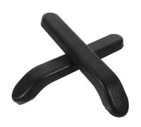 CALLARON Wheelchair Armrest Pads Comfortable PU Foam Armrest Accessories Black 1 Pair 8.5/14CM Hole Distance for Enhanced Support and Mobility