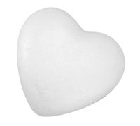 CALLARON White Foam Heart Model 28cm Half Heart Shape DIY Craft Foam for Valentine’s Day Decoration and Handicraft Supplies